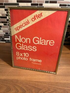 Gold 8x10 Photo Frame with Non-Glare Glass -